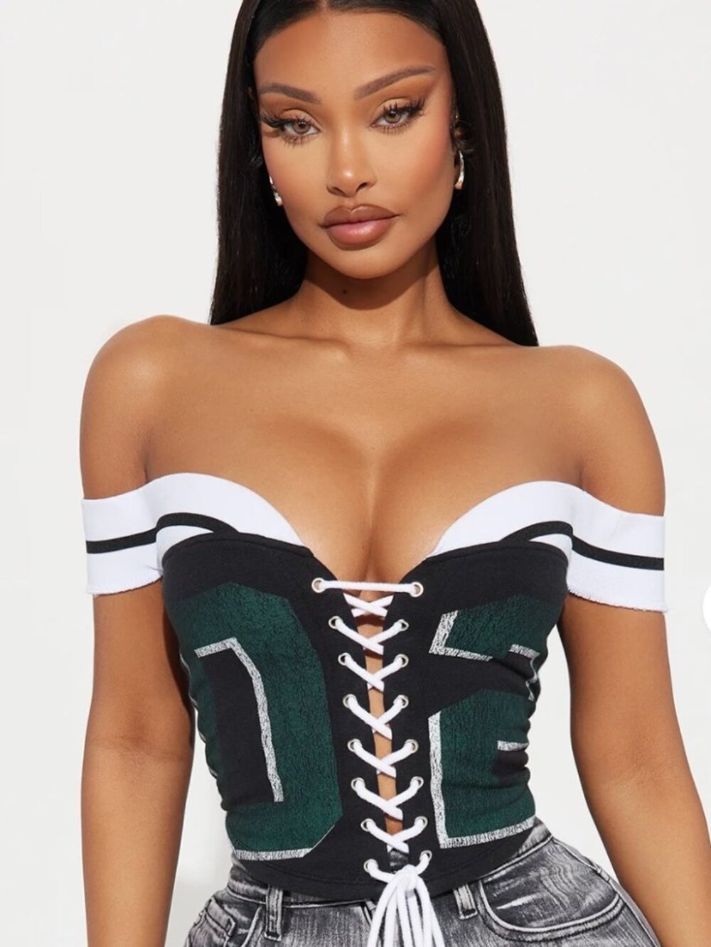 NWT Off Shoulder Corset Top
